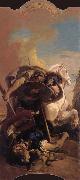Giovanni Battista Tiepolo The death of t he consul Brutus in single combat with aruns painting